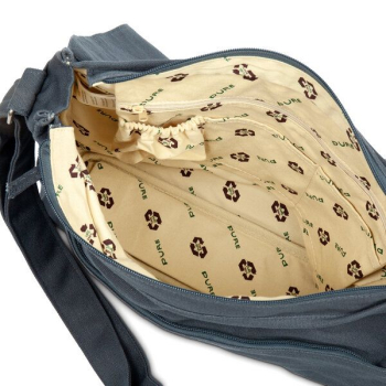 Pure Hanf Collegetasche L Grau